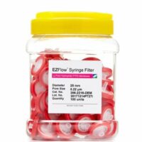 EZFlow Syringe Filter-Sample Prep, 0.22um Hydrophilic PTFE, 25mm, 100/PK