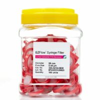 EZFlow Syringe Filter-Sample Prep, 0.45um Hydrophilic PTFE, 25mm, 100/PK