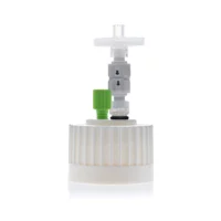 PUREGRIP  Universal HPLC Solvent Reservoir, 38-430 Cap Assembly, 1 x Ports- OD Tube-3.2 mm (1/8") & 1.6 mm (1/16"), 1/EA