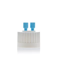 ChromCap 100 HPLC Cap Assy, 38-430, Adapter w Vent Hole, Two (2x) Ports- OD Tubing 3.2mm (1/8") or 1.6mm (1/16"), 1/EA