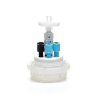 PUREGRIP  Universal HPLC Solvent Reservoir, VersaCap  GL45 Assembly, 6 x Ports- OD Tube-3.2 mm (1/8") & 1.6 mm (1/16"), 1/EA