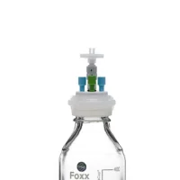 PUREGRIP  Universal HPLC Solvent Reservoir Bottle Assembly, VersaCap  GL45, 500mL Clr Reagent Bottle, 3 X Ports- OD Tube 3.2mm (1/8") & 1.6mm (1/16"), 1/EA