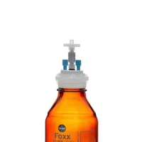 PUREGRIP  Universal HPLC Solvent Reservoir Bottle Assembly, VersaCap  GL45, 500mL Amber Reagent Bottle, 2 X Ports- OD Tube 3.2mm (1/8") & 1.6mm (1/16"), 1/EA