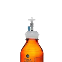 PUREGRIP  Universal HPLC Solvent Reservoir Bottle Assembly, VersaCap  GL45, 500mL Amber Reagent Bottle, 1 X Ports- OD Tube 3.2mm (1/8") & 1.6mm (1/16"), 1/EA