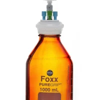 PUREGRIP  Universal HPLC Solvent Reservoir Bottle Assembly, VersaCap  GL45, 1L Amber Reagent Bottle, 3 X Ports- OD Tube 3.2mm (1/8") & 1.6mm (1/16"), 1/EA