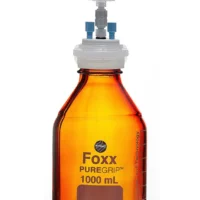 PUREGRIP  Universal HPLC Solvent Reservoir Bottle Assembly, VersaCap  GL45, 1L Amber Reagent Bottle,?2 X Ports- OD Tube 3.2mm (1/8") & 1.6mm (1/16"), 1/EA