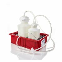 Vactrap XL, 4 L + 2 L, PP, Red Bin, 6.4mm (1/4") ID Tubing, 1/EA
