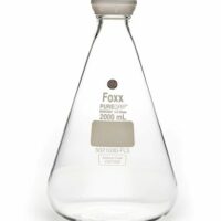 PUREGRIP Glass Flasks, Erlenmeyer, Clr, GL45 VersaCap , 2,000mL