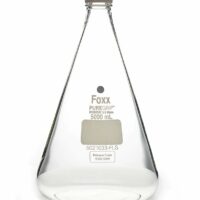 PUREGRIP Glass Flasks, Erlenmeyer, Clr, GL45 VersaCap , 5,000mL