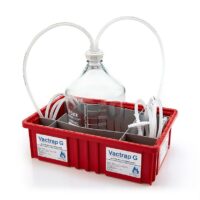 Vactrap G, 5L, Glass Carboy, Red Bin, GL45 Cap w/1/4" ID Tubing, 1/EA