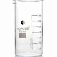 Borosil Tall Form Beaker with Spout 800 ML