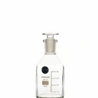 Borosil Reagent Bottles Plain Narrow Mouth, Graduated I/C Glass Stopper 60 mL