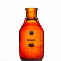 Borosil Bottles, Reagent, Amber, with Stoppers, 250mL, 19/26