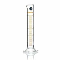 Borosil Graduated Measuring Cylinder Single Metric Pour Out ASTM Class B 25 mL TC
