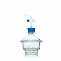 Desiccator Vacuum, Stopcock with PTFE spindle and Porcelain plate, 100 mm, Borosilicate