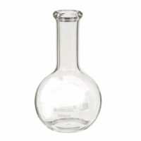Borosil  Flasks, Boiling, Flat Bottom, Beaded Rim, 500mL