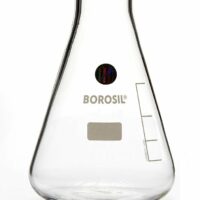 Borosil Erlenmeyer Conical Flasks Narrow Mouth I/C Joint 100mL