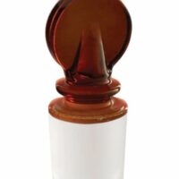 Borosil Amber Solid Penny Head Glass Stopper 45/40