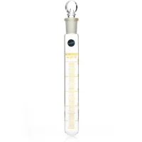 Borosil Tubes, Test, Reusable, Graduated, Ground Glass with Stoppers, 50mL, 19/26