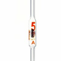Borosil Pipettes, Volumetric, Class A, 5mL, Batch Cert