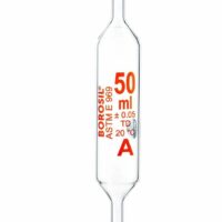 Borosil Pipettes, Volumetric, Class A, 50mL, Batch Cert