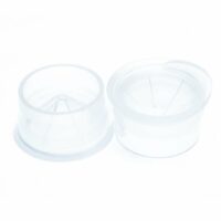 15mm Clear PE Pre-Scored Starburst Snap Plug
