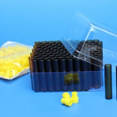 Conv PK 1mL Amb 8x40mm Shell Vial 8mm Plug