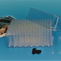 Conv PK 1mL Amb 8x40mm Shell Vial 8mm Starburst Plug C