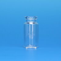 10mL Clear Headspace Vial, 23x46mm, Flat Bottom, 20mm Beveled Crimp Top