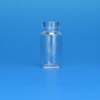 10mL SPME Clear Radius Bottom Vial, 23x46mm, 20mm Flat Top Crimp, Thicker Lip Finish