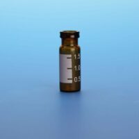 2.0mL Amber Snap Seal Vial, 12x32mm, with White Graduated Spot, 11mm Crimp [Patented]