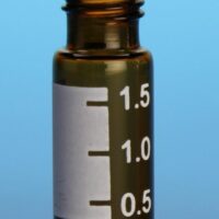 2.0mL Amber R.A.M. Vial, 12x32mm, with White Graduated Spot, 9mm Thread