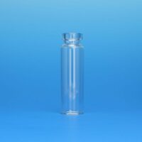 20mL SPME Clear Radius Bottom Vial, 23x75mm, 20mm Flat Top Crimp, Thicker Lip Finish