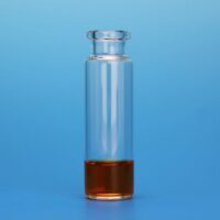 20mL Clear Headspace Vial, 23x75mm (for CTC PAL, Perkin Elmer), Beveled Bottom, 20mm Flat Top Crimp, Long Neck