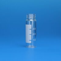 4.0mL Clear Vial, 15x45mm, with White Graduated Spot, 13-425mm Thread