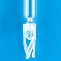 50uL Glass Conical Limited Volume Insert, 4x25mm, Precision-Formed Mandrel Interior, w/Bottom Spring