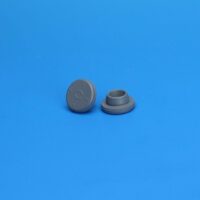20mm Gray Chlorobutyl Snap On Stopper, Siliconized