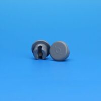 20mm Gray Chlorobutyl Lyophilization Stopper - 2 Prong