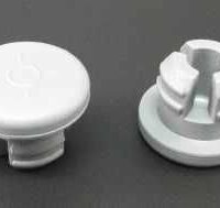 20mm Gray Chlorobutyl Lyophilization Stopper - 3 Prong