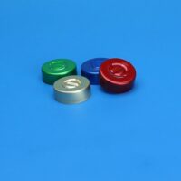 20mm Center Tear Silver Aluminum Seal, No Septa