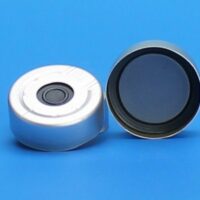 20mm Silver Pressure Release Seal, 0.140" PTFE/Butyl Rubber Pharma-Fix Septa Lined