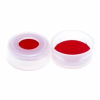 11mm Clear Snap Cap, PTFE/Silicone/PTFE with Starburst Lined