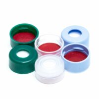 11mm Red Snap Cap, PTFE/Silicone with Starburst Lined