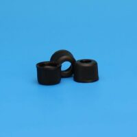 8-425mm Black, Polypropylene Open Hole Cap, Flangeless