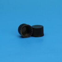 10-425mm Solid Top, Black Polypropylene Cap Unlined