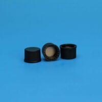 8-425mm Solid Top, Black Polypropylene Cap, PTFE/F217 Lined
