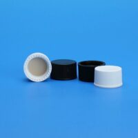 13-425mm Solid Top, Black Polypropylene Cap, PTFE/F217 Lined
