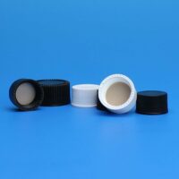 15-425mm Solid Top, White Polypropylene Cap, PTFE/F217 Lined