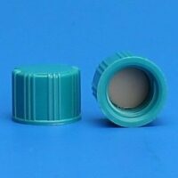 8-425mm Green Ribbed Thermoset Solid Top Cap, PTFE/F217 Lined