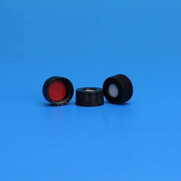 9mm R.A.M.  Ribbed Cap, Black, Bonded PTFE/Silicone Lined